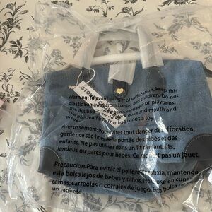 Stoney Clover Lane X Parke Collab Denim 03 Pochette Bag NWT